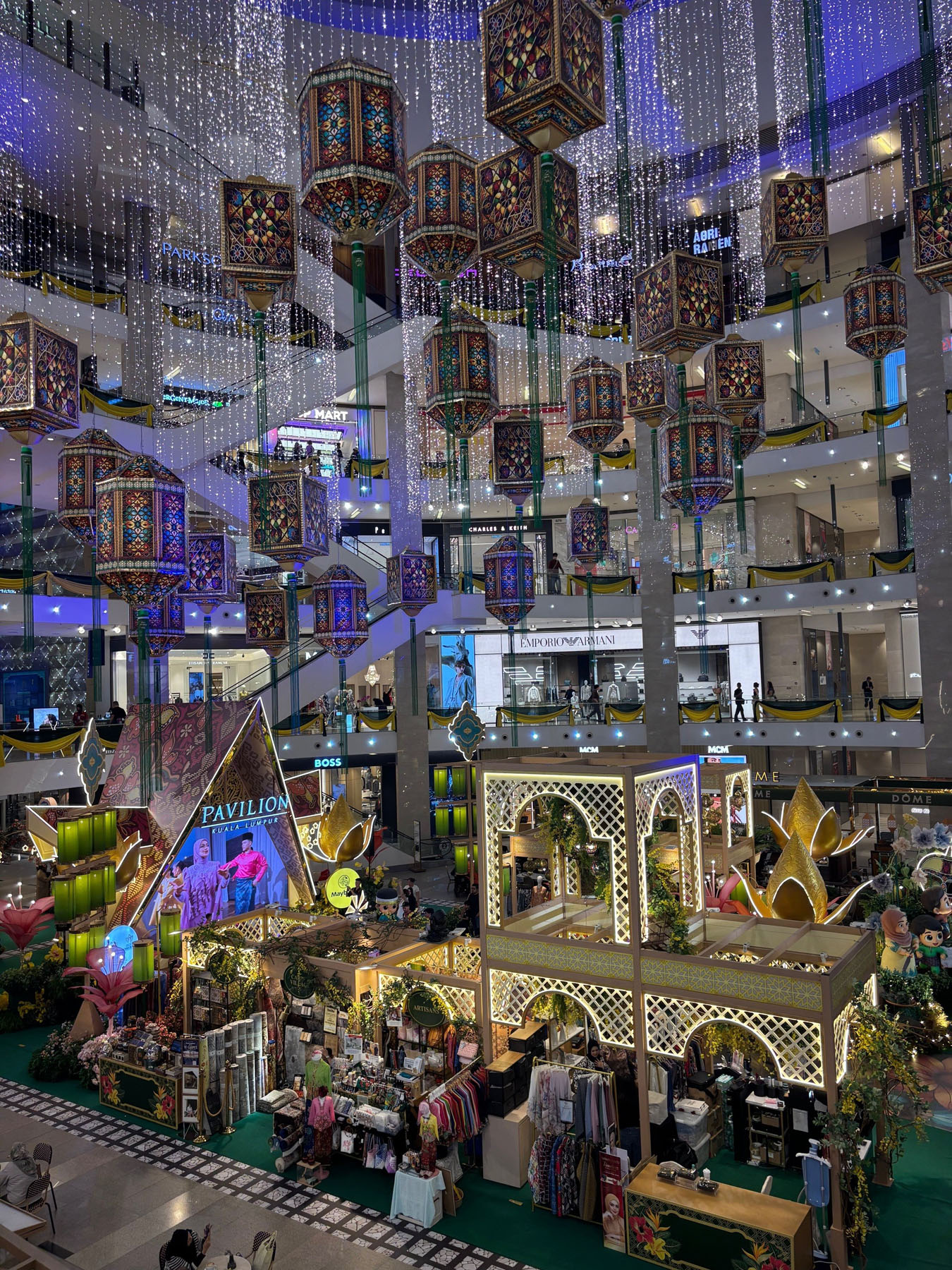 KL Pavilion lanterns