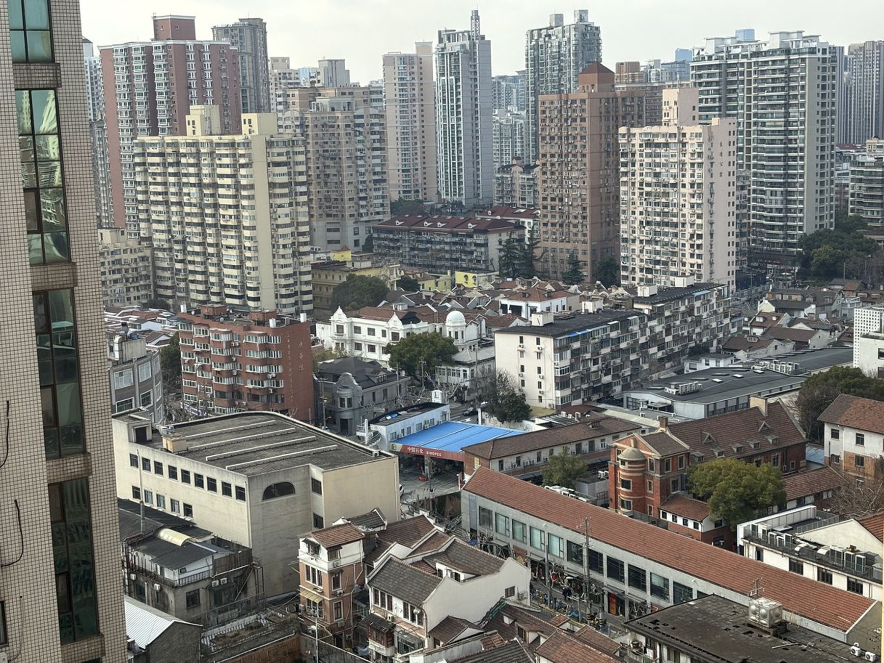 Shanghai aerial density